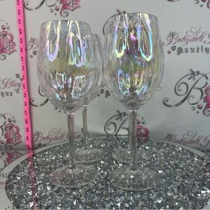 Clear Glass Stemless Wine Glasses - Set of 4